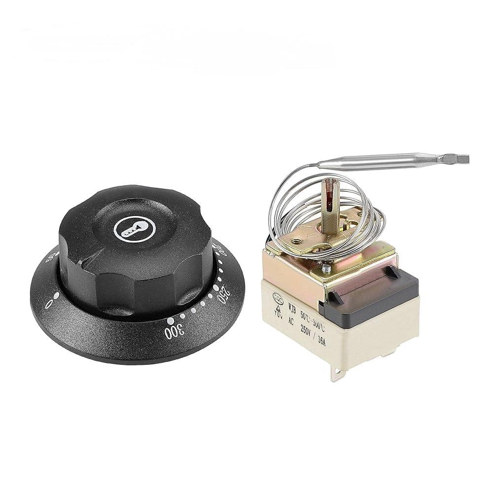 Spares for Waffle Maker + Crepe Maker + Salamander + Sandwich Griller + Griddle Tawa Plate + Shawarma Machine + Electric Eco/Premium Oven - Thermostat with Knob (300 Degree Celsius)