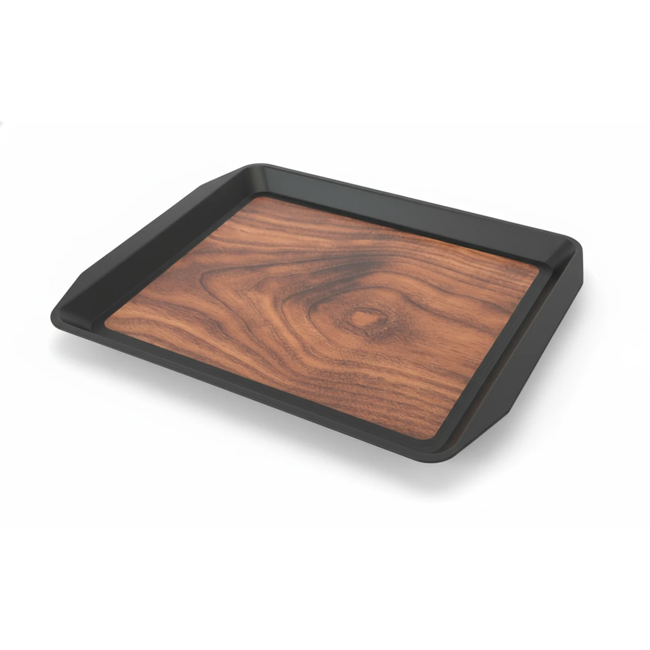 Anti Skid Tray - Heavy | Rectangle | Wooden Finish with Side Ears — view 5