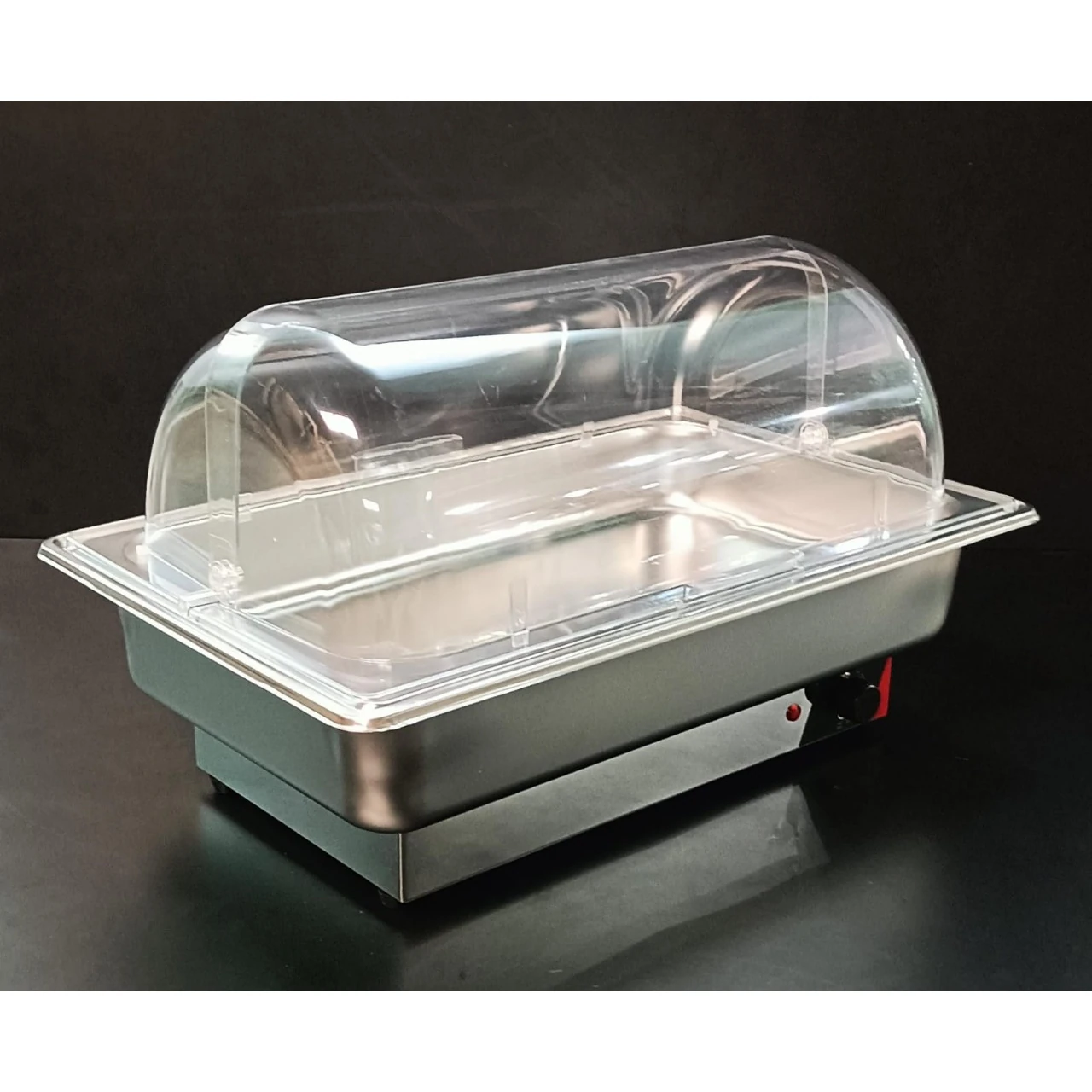 Electric Chafing Dish - Rectangle with PC Roll Top Lid — view 5