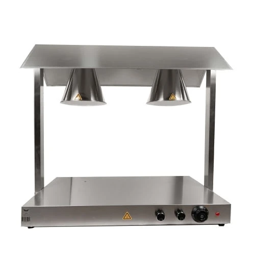 Electric Food Lamp Warmer - Double Head | Top + Bottom Heating