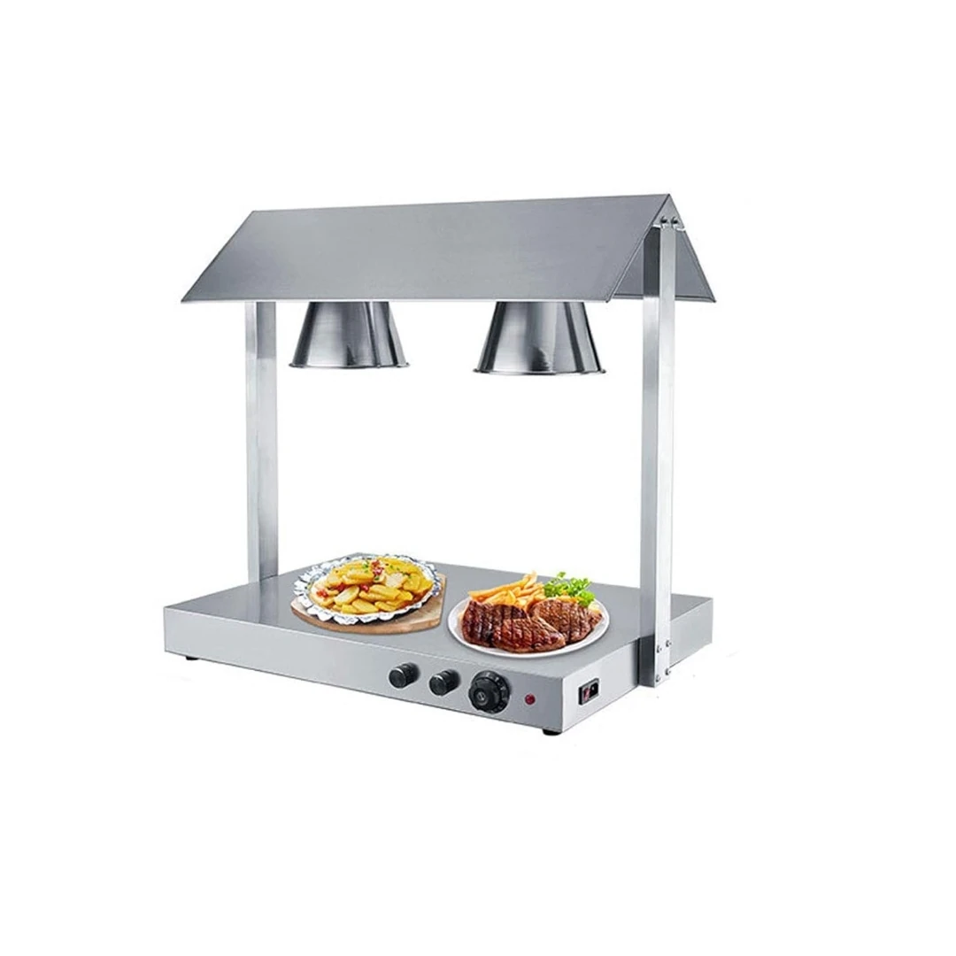 Electric Food Lamp Warmer - Double Head | Top + Bottom Heating — view 5