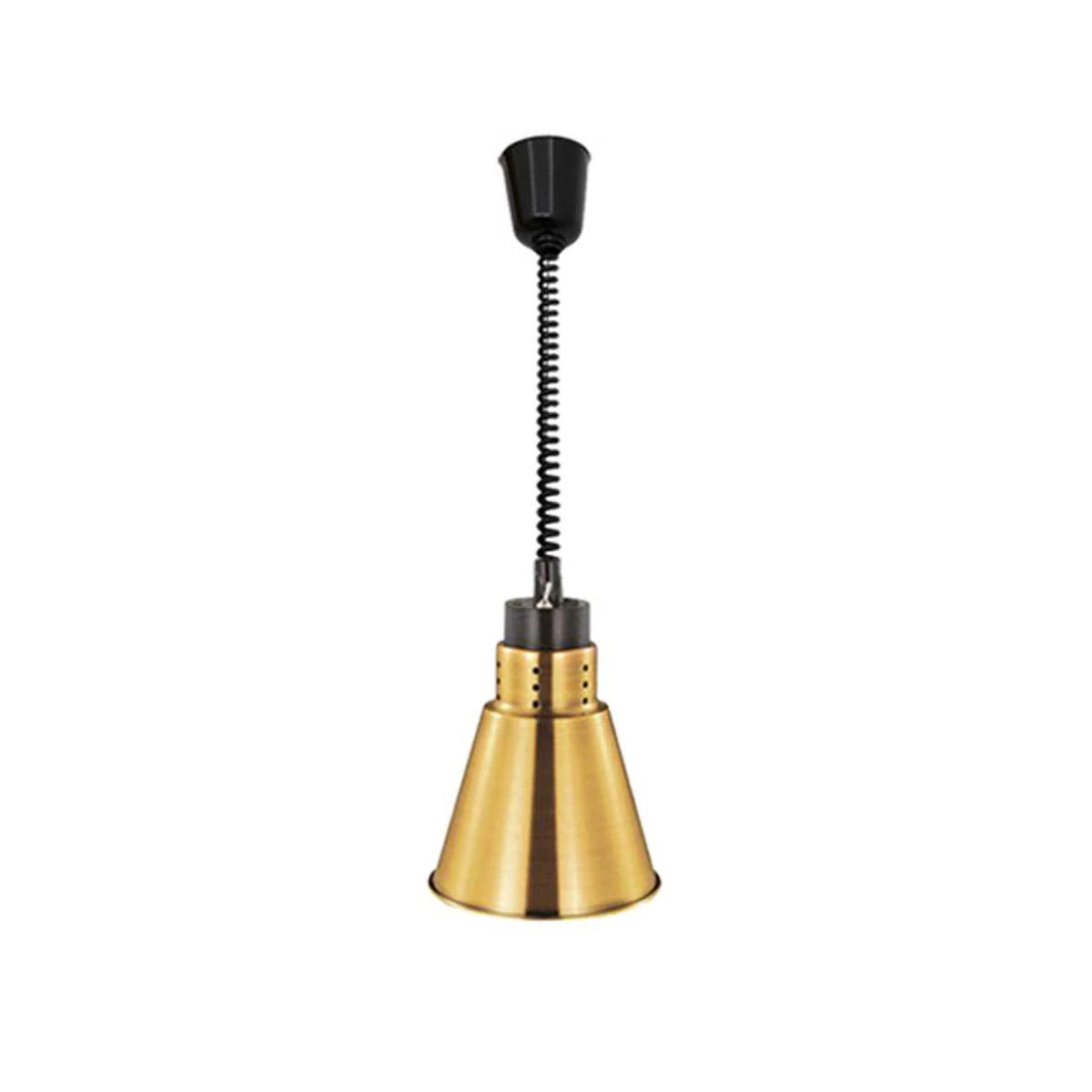 Electric Food Lamp Warmer - V Shaped Hanging Model — Gold