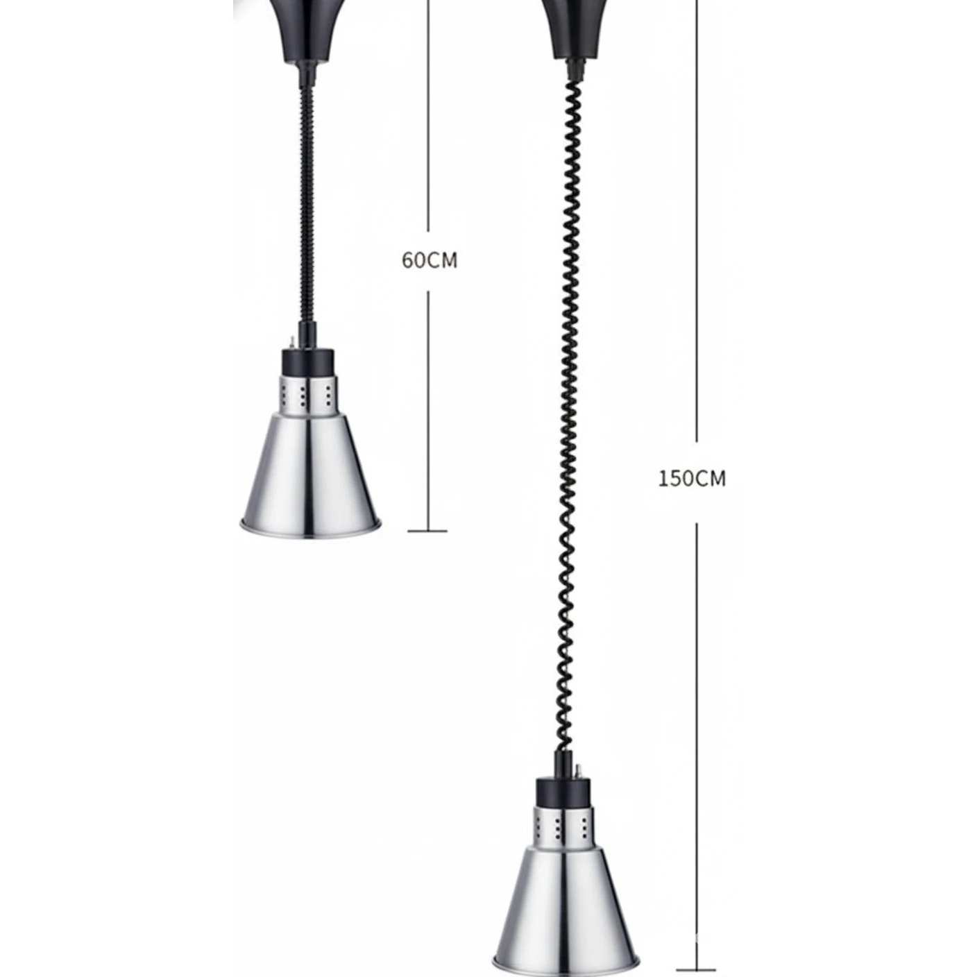 Electric Food Lamp Warmer - V Shaped Hanging Model — view 3