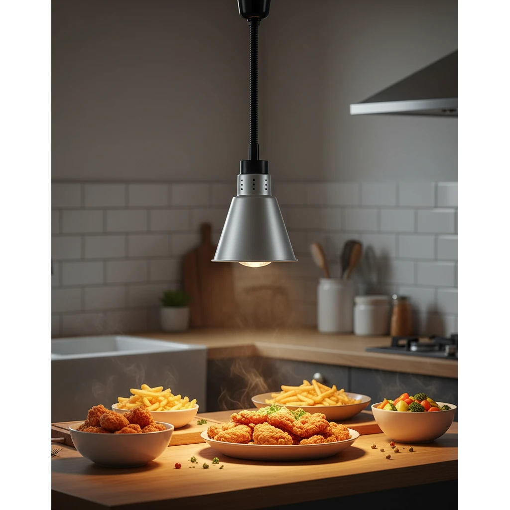 Electric Food Lamp Warmer - V Shaped Hanging Model — view 4