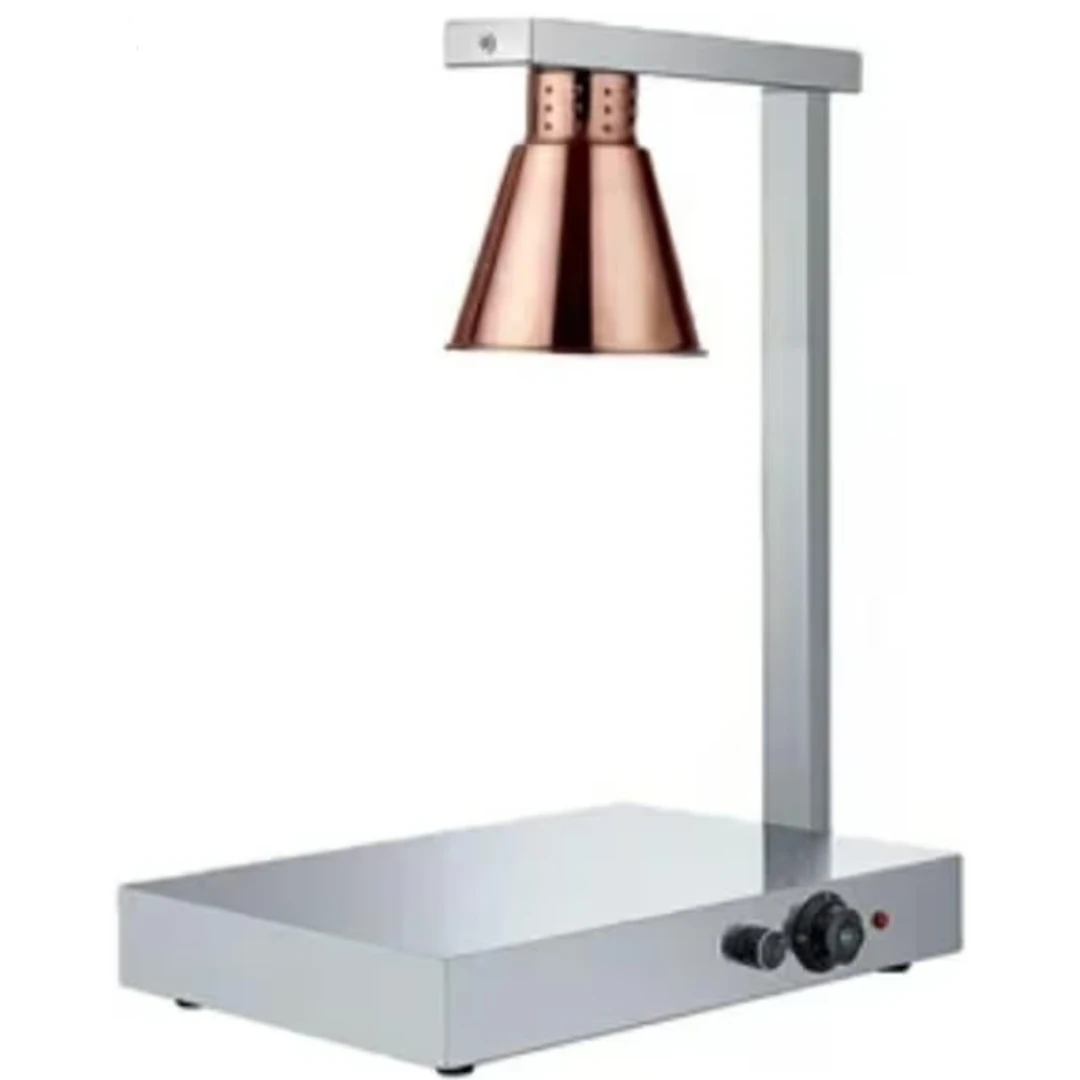 Electric Food Lamp Warmer - Single Head | Top + Bottom Heating — Rose Gold