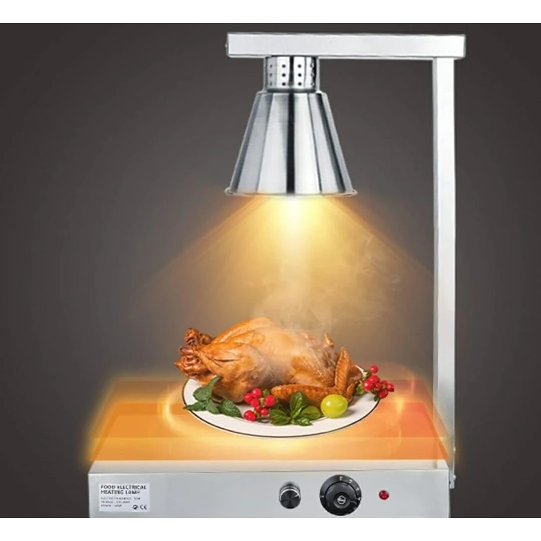 Electric Food Lamp Warmer - Single Head | Top + Bottom Heating — view 3