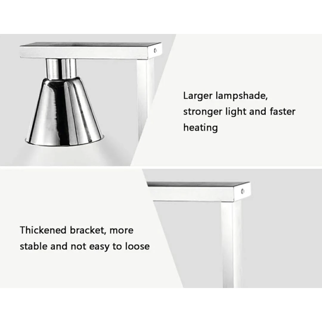 Electric Food Lamp Warmer - Single Head | Top + Bottom Heating — view 6