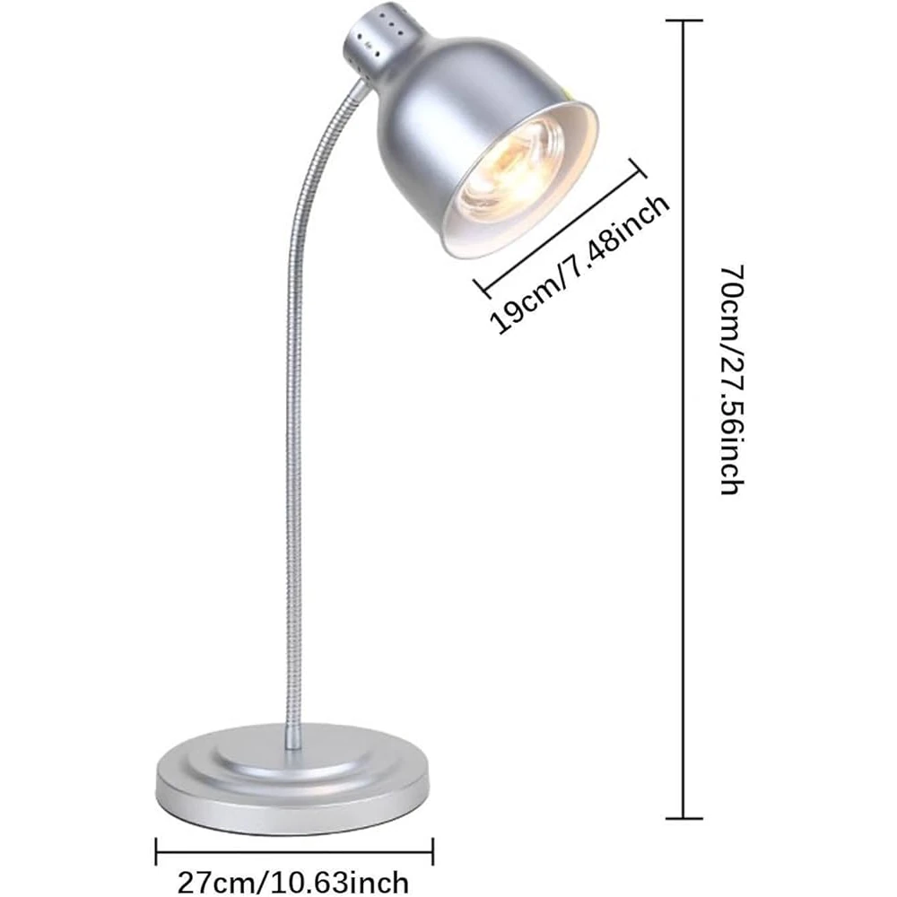 Electric Food Lamp Warmer - Tiltable U Shaped Standing Lamp (Height: 86cm) — view 2