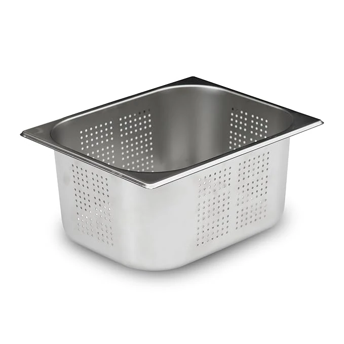 SS GN Pan Perforated 1/2 — {"Size":"150mm Depth","Capacity":"12.9L"}