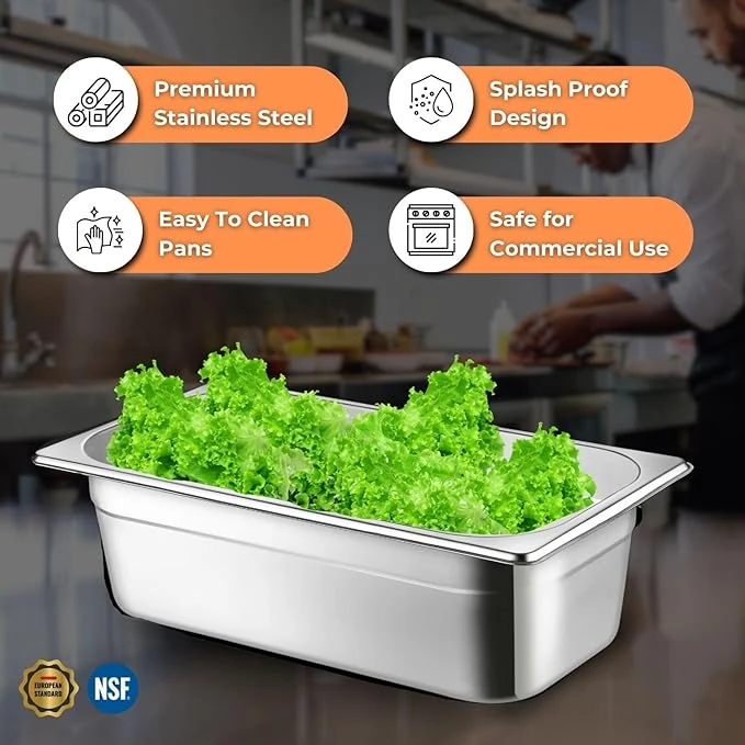 VAMA PC GN Pan 1/3 with NSF Certified Laser Logo — view 5