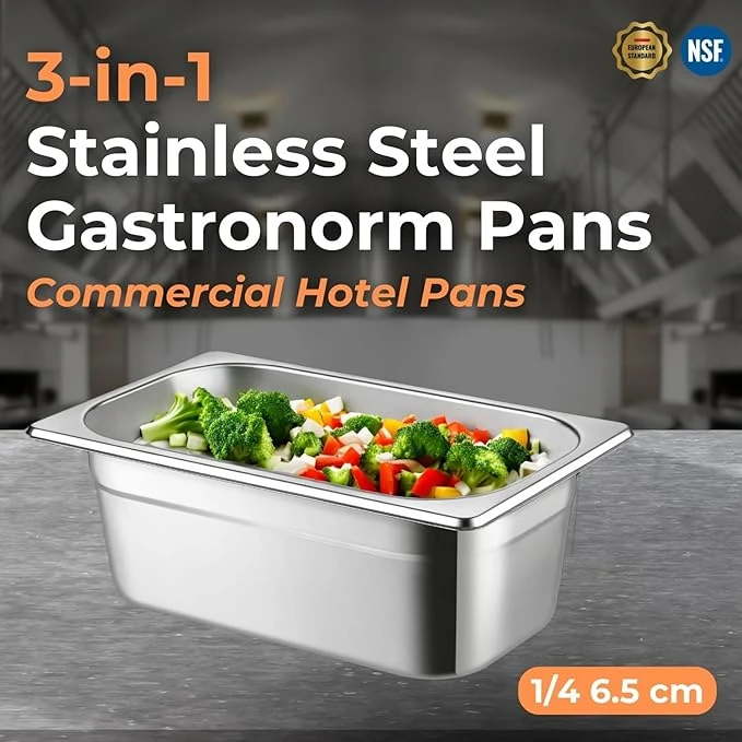 VAMA PC GN Pan 1/4 with NSF Certified Laser Logo — view 4
