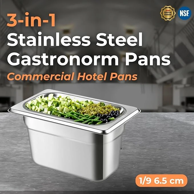 VAMA PC GN Pan 1/9 with NSF Certified Laser Logo — view 4