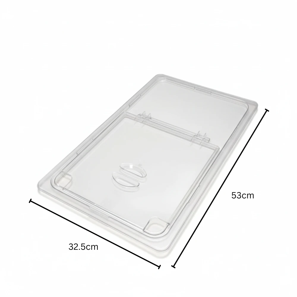 VAMA PC Flip Lid (Half Open + Half Close) for PC GN Pan with NSF Certified Laser Logo — view 2