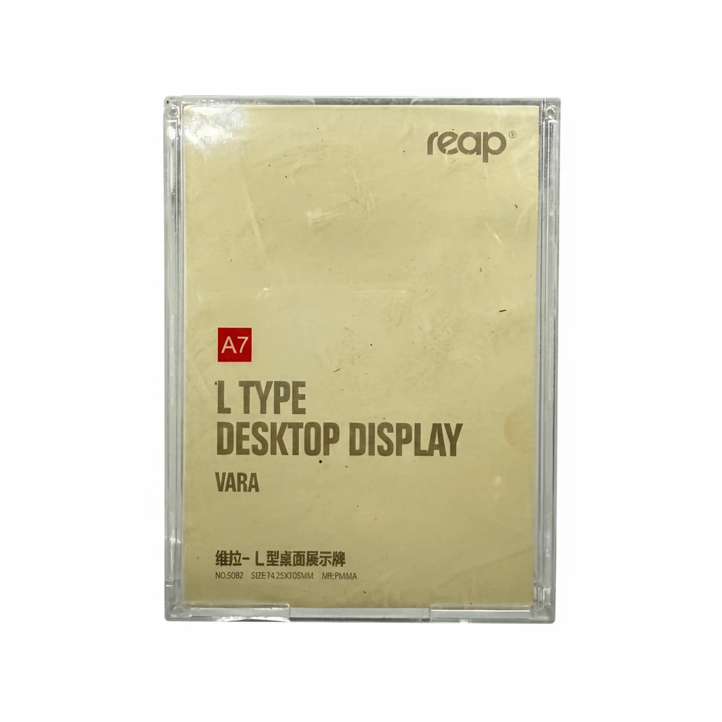 Acrylic L-Shaped Menu Display Stand — view 5