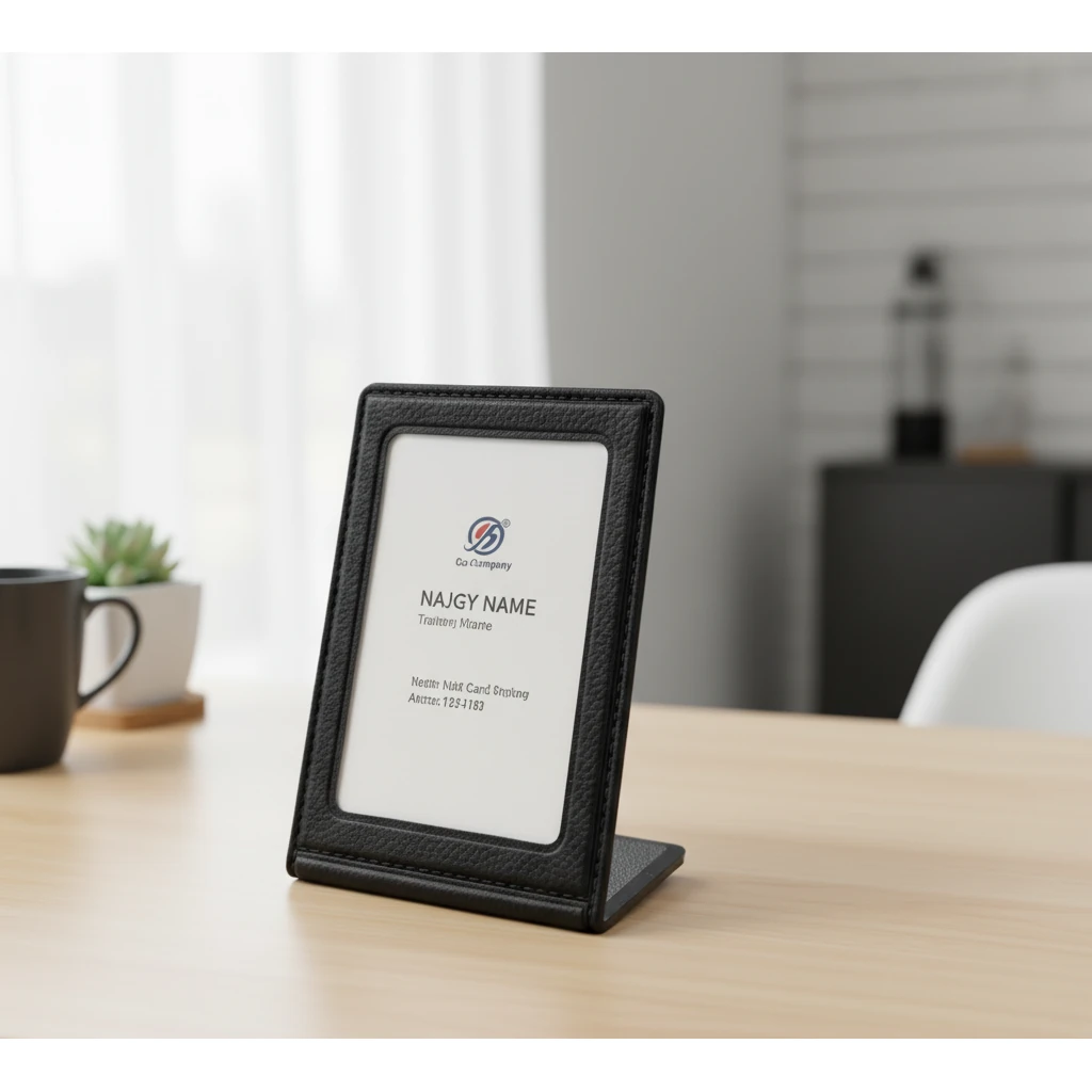 Rexine L-Shaped Menu Card Stand — view 3