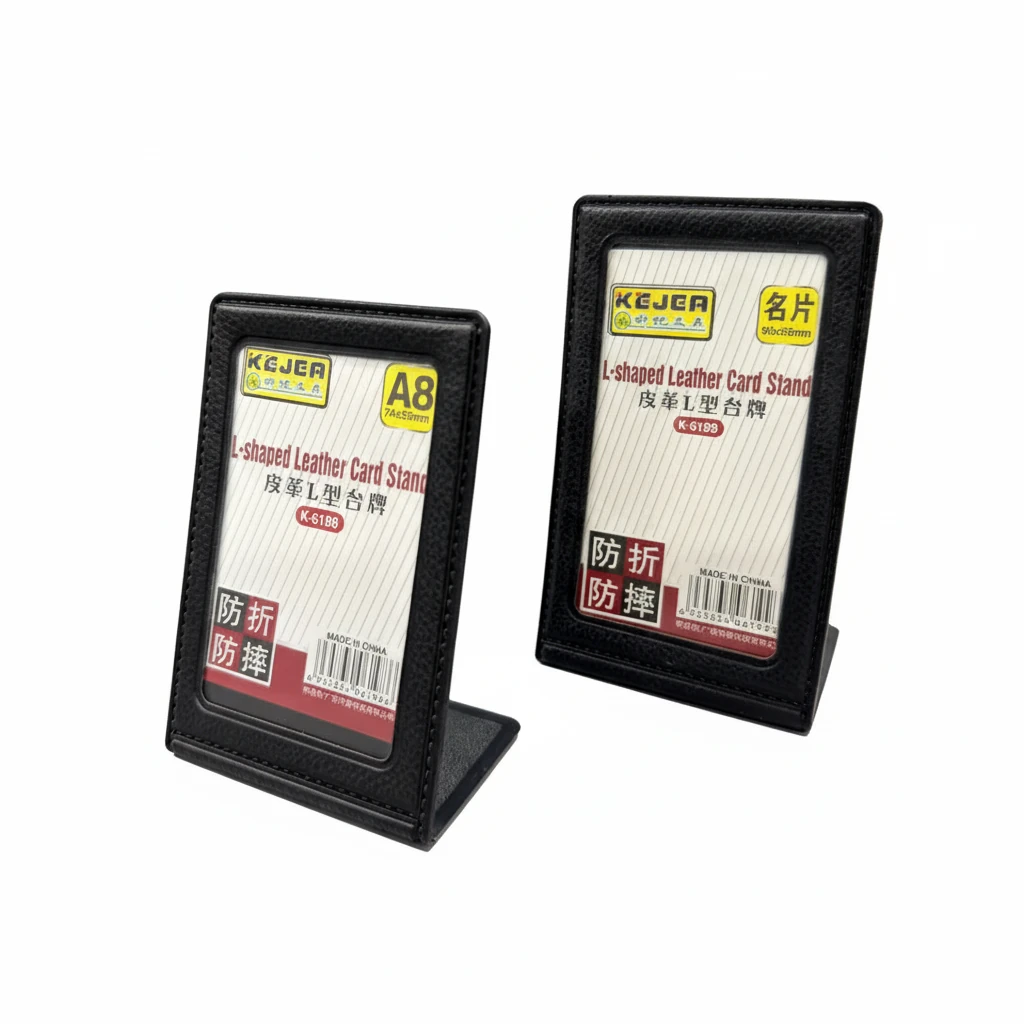 Rexine L-Shaped Menu Card Stand — view 9