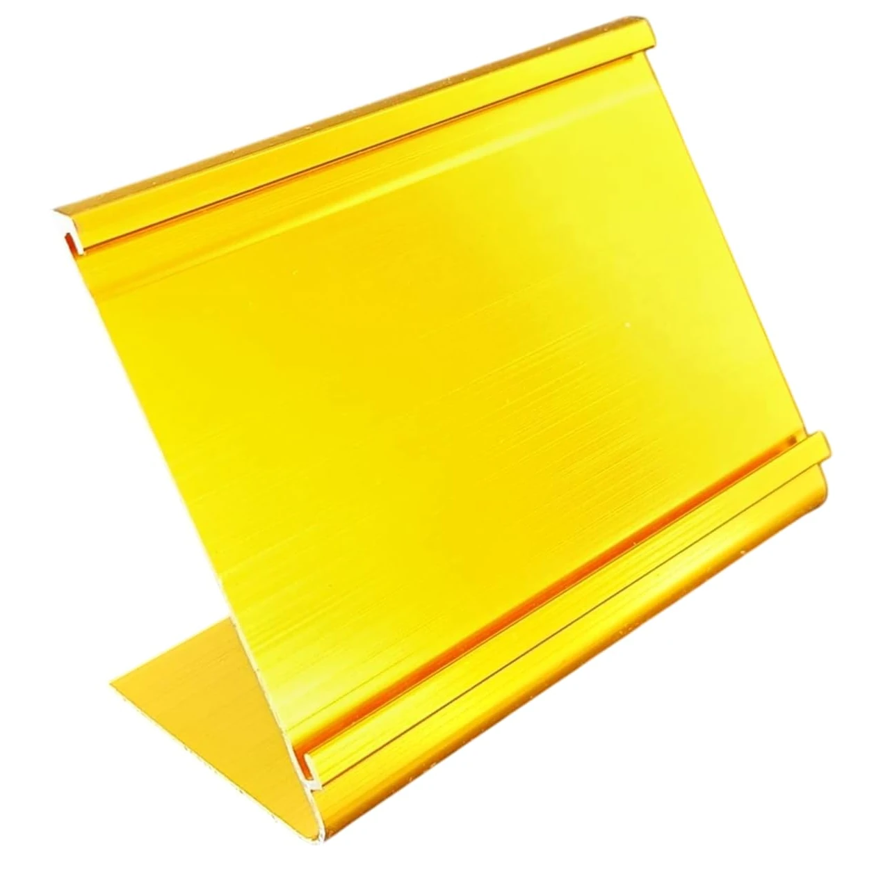 Gold L-Shaped Aluminium Card Holder - (Quantity - 20pcs)