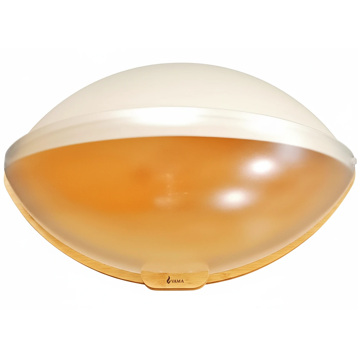 VAMA Wooden Oval Shaped Bread Box with Transparent Front Cover — view 4