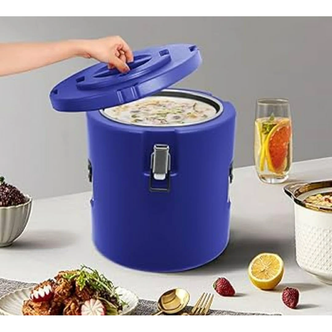 Plastic Insulation Barrel Hot/Cold - Round | With Tap | Blue — view 4