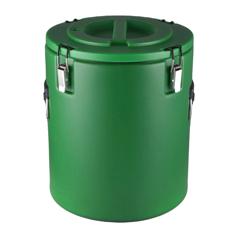 Plastic Insulation Barrel Hot/Cold - Round | Without Tap | Green — 50L