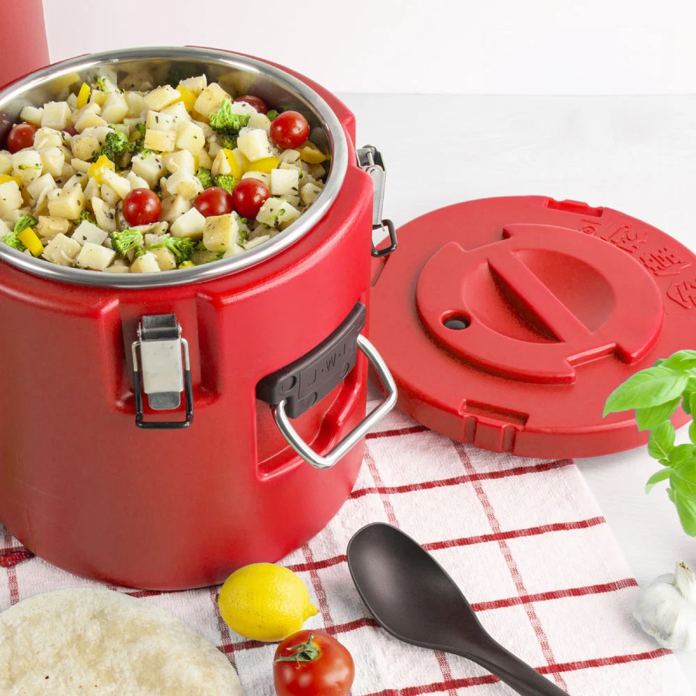 Plastic Insulation Barrel Hot/Cold - Round | Without Tap | Red — view 3
