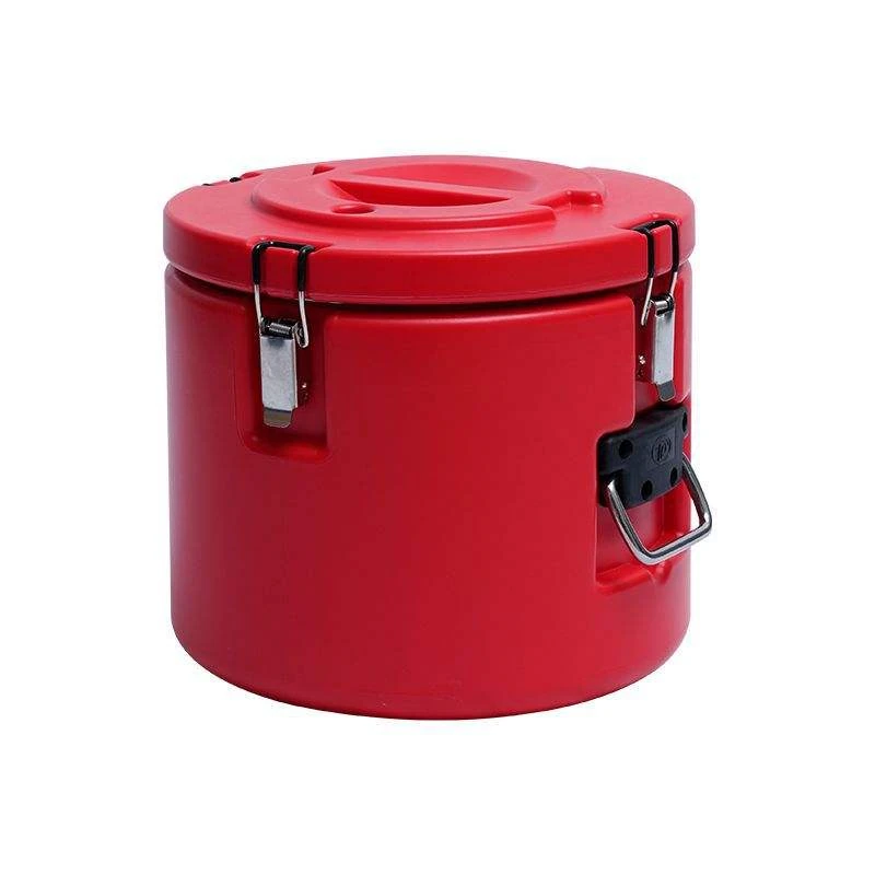 Plastic Insulation Barrel Hot/Cold - Round | Without Tap | Red — 16L