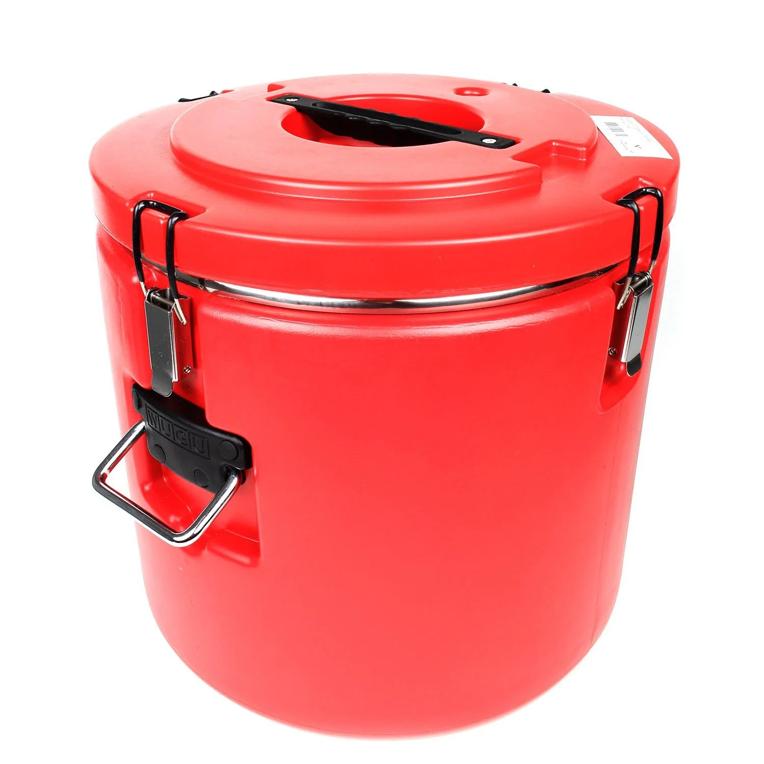 Plastic Insulation Barrel Hot/Cold - Round | Without Tap | Red — 50L