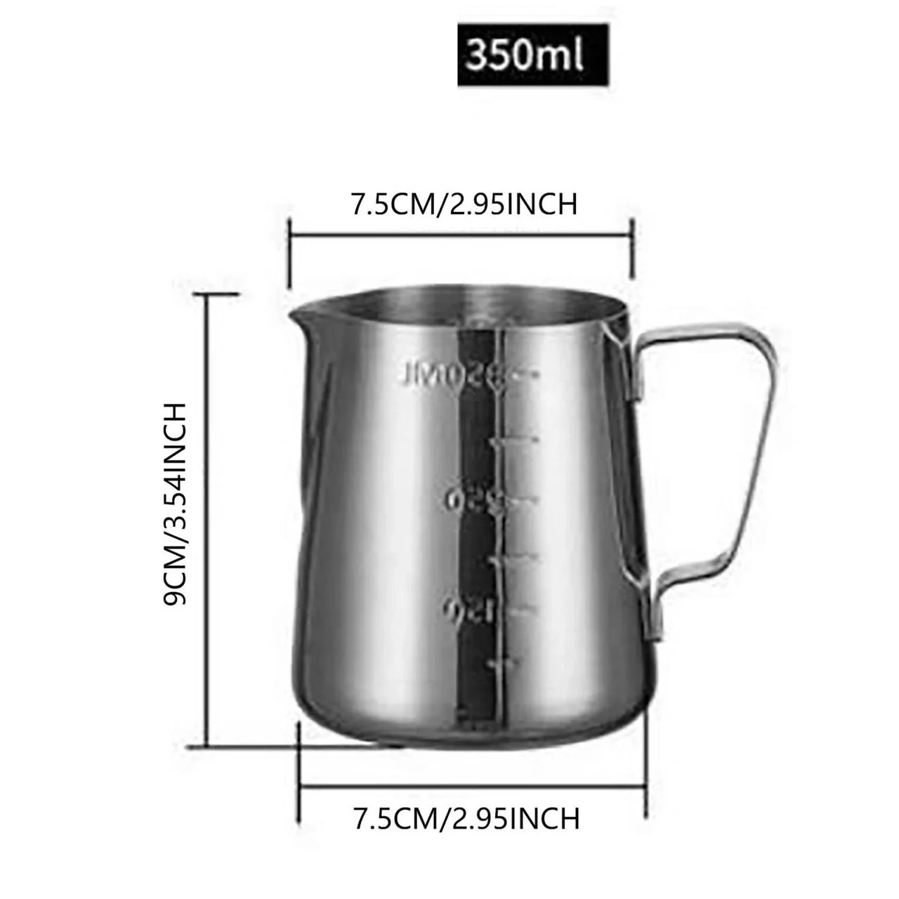 VAMA SS Jugs with Measurements with NSF Certified Laser Logo - Single pc Box Packing — view 2