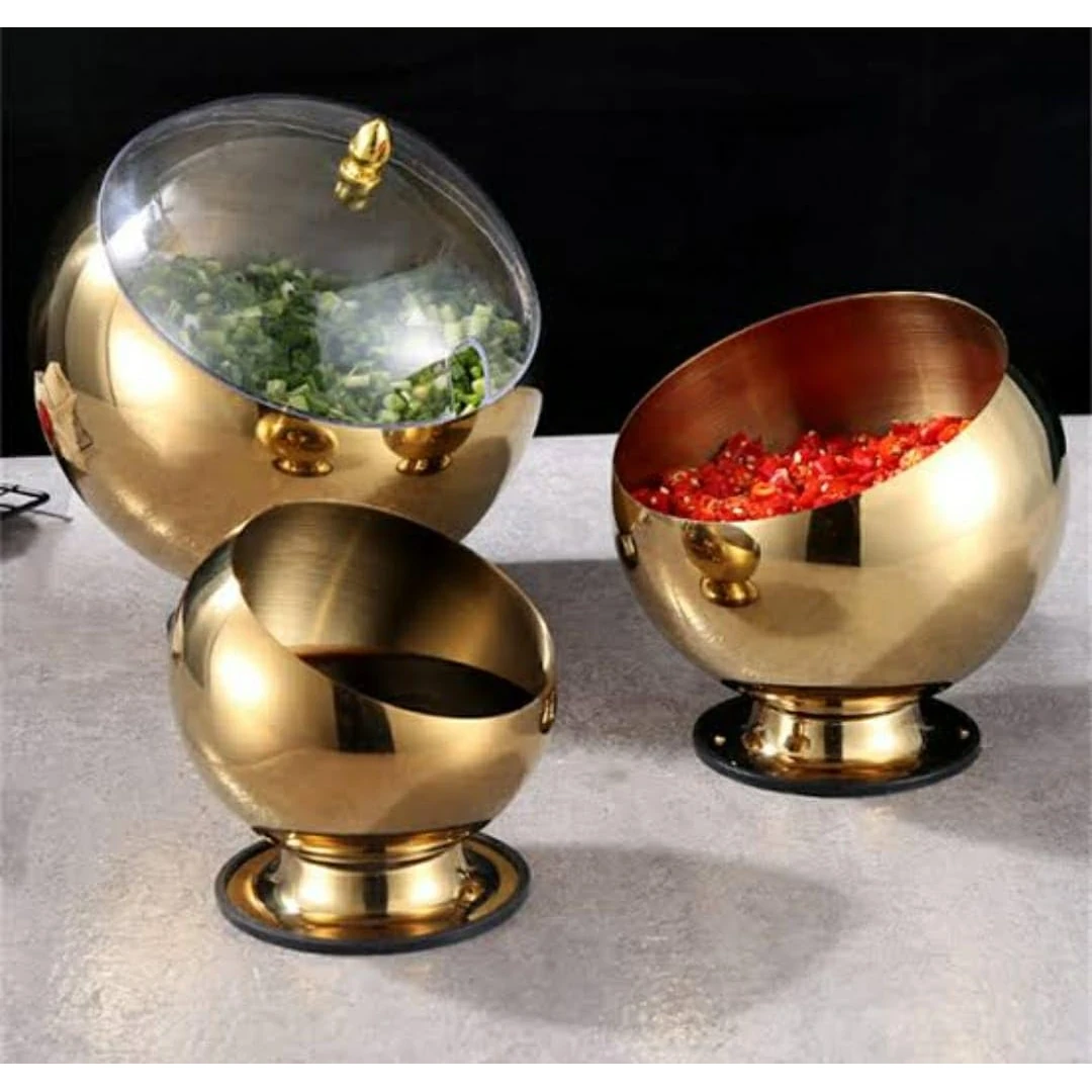 Goldan Oblique Bowl with PC Lid & Silicon Base — view 6