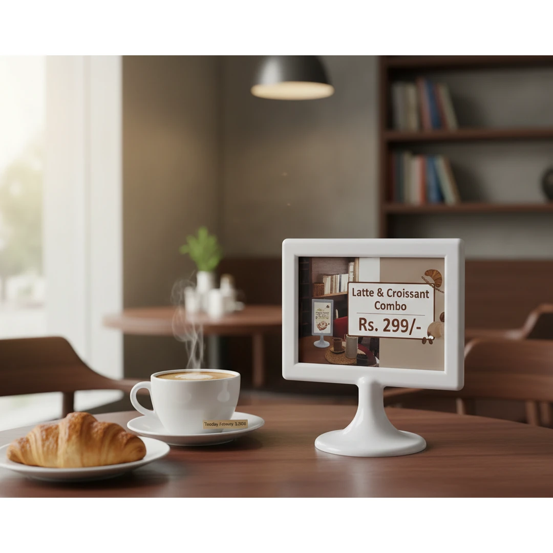 Round Base Table Display Stand | A7 Horizontal — view 3