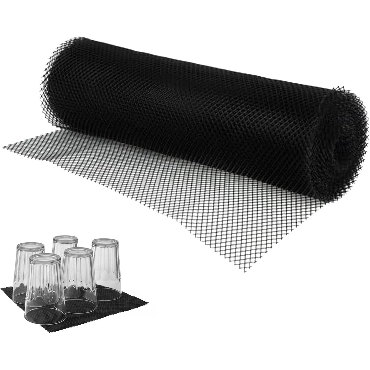 Plastic Bar Mesh Liner - Black ( 1 Carton: 2 Roles ) — Big Loose