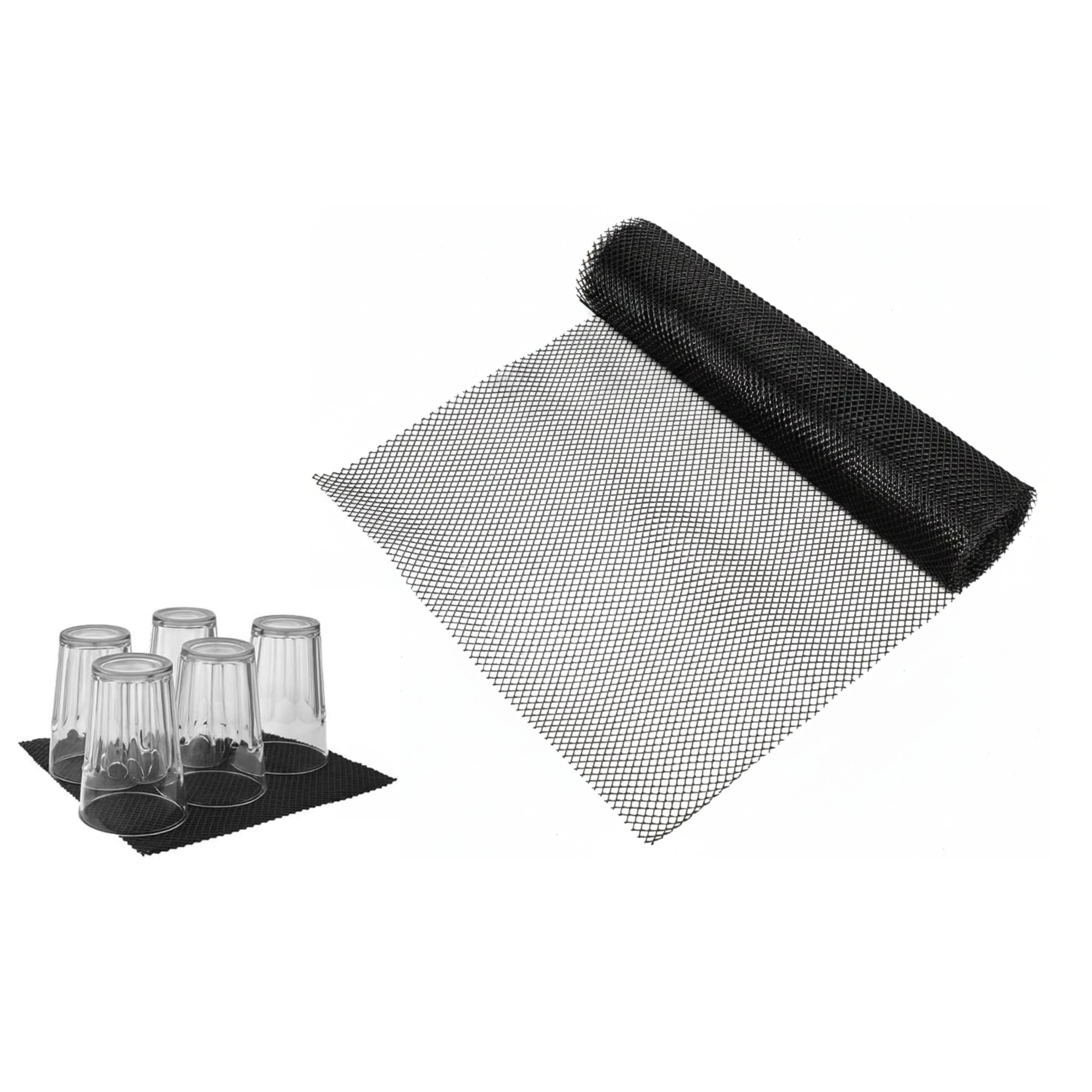 Plastic Bar Mesh Liner - Black ( 1 Carton: 2 Roles ) — Small Carton