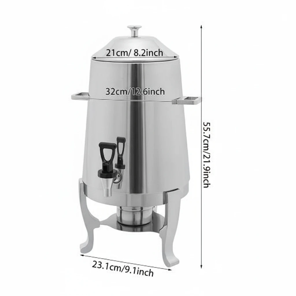 Full SS Tea/Coffee Urn Dispenser 12L - Hot Gel Based — view 2