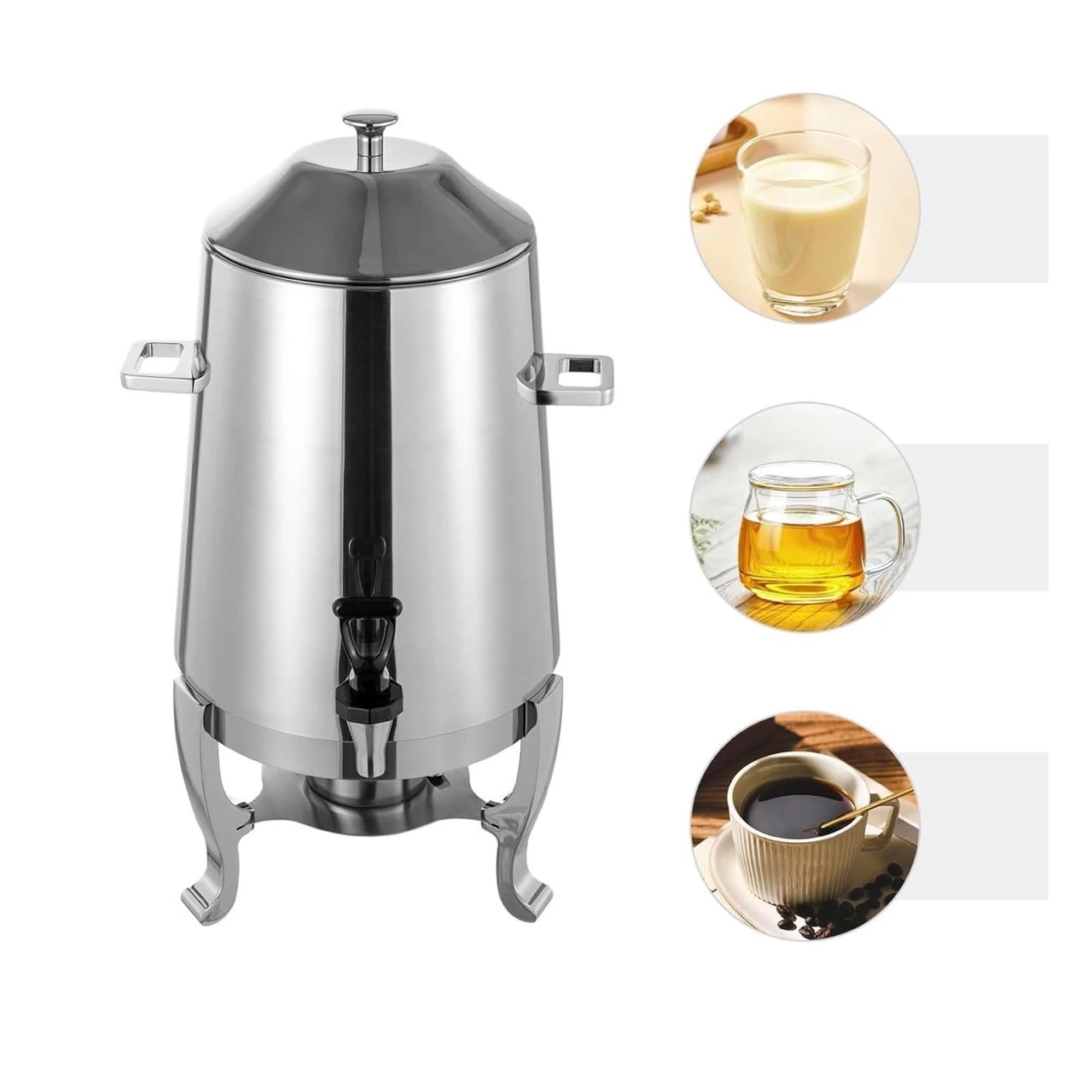 Full SS Tea/Coffee Urn Dispenser 12L - Hot Gel Based — view 4
