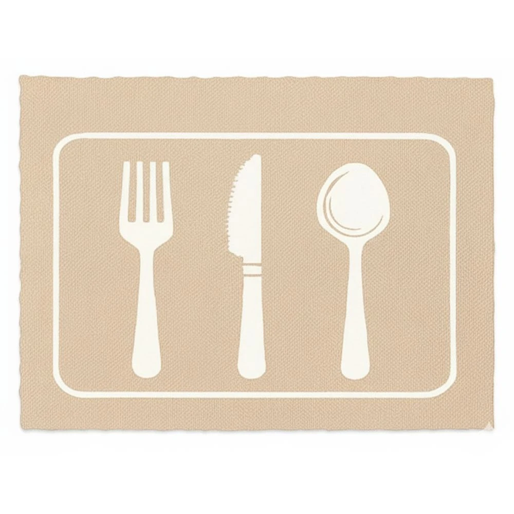 Durable Jute Table Mat - (Quantity - 6pcs) — Cream