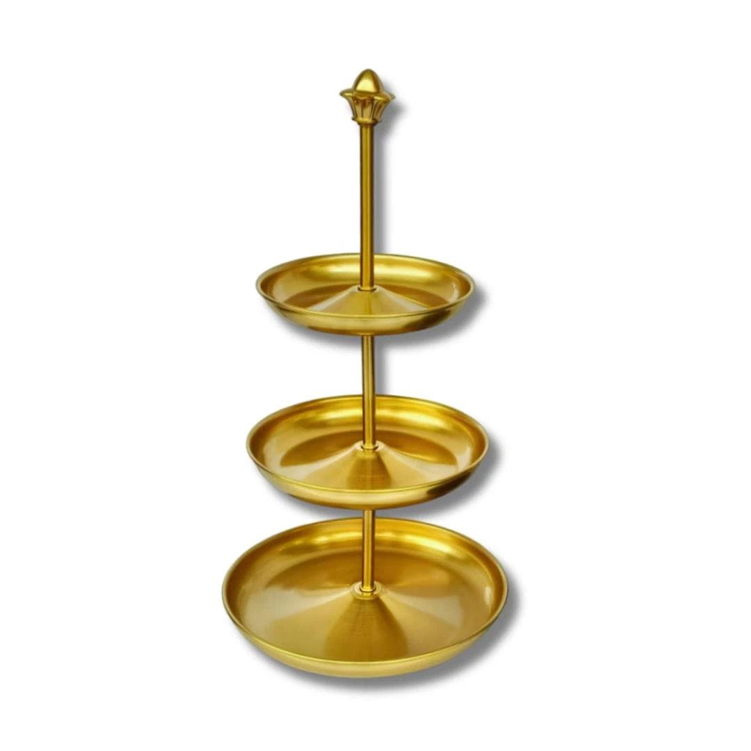 Removable 3 Layers Buffet Metal Tray