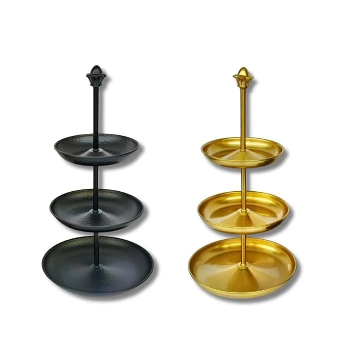 Removable 3 Layers Buffet Metal Tray — view 5