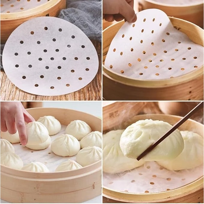 Paper Sheets for Wooden Dimsum Basket - (Quantity - 50pcs) — view 3