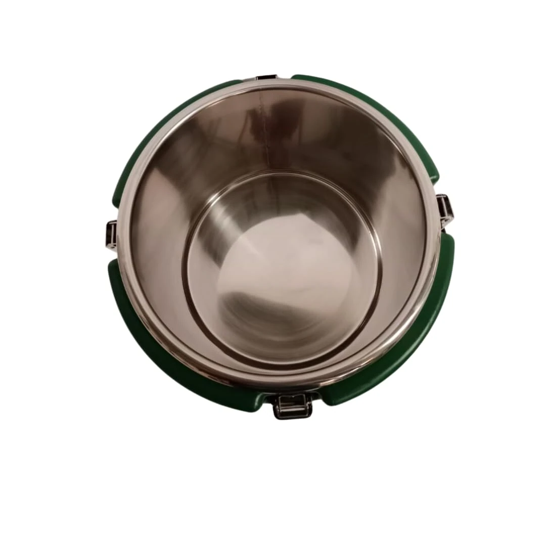 Plastic Insulation Barrel Hot/Cold - Round | Without Tap | Green — view 2