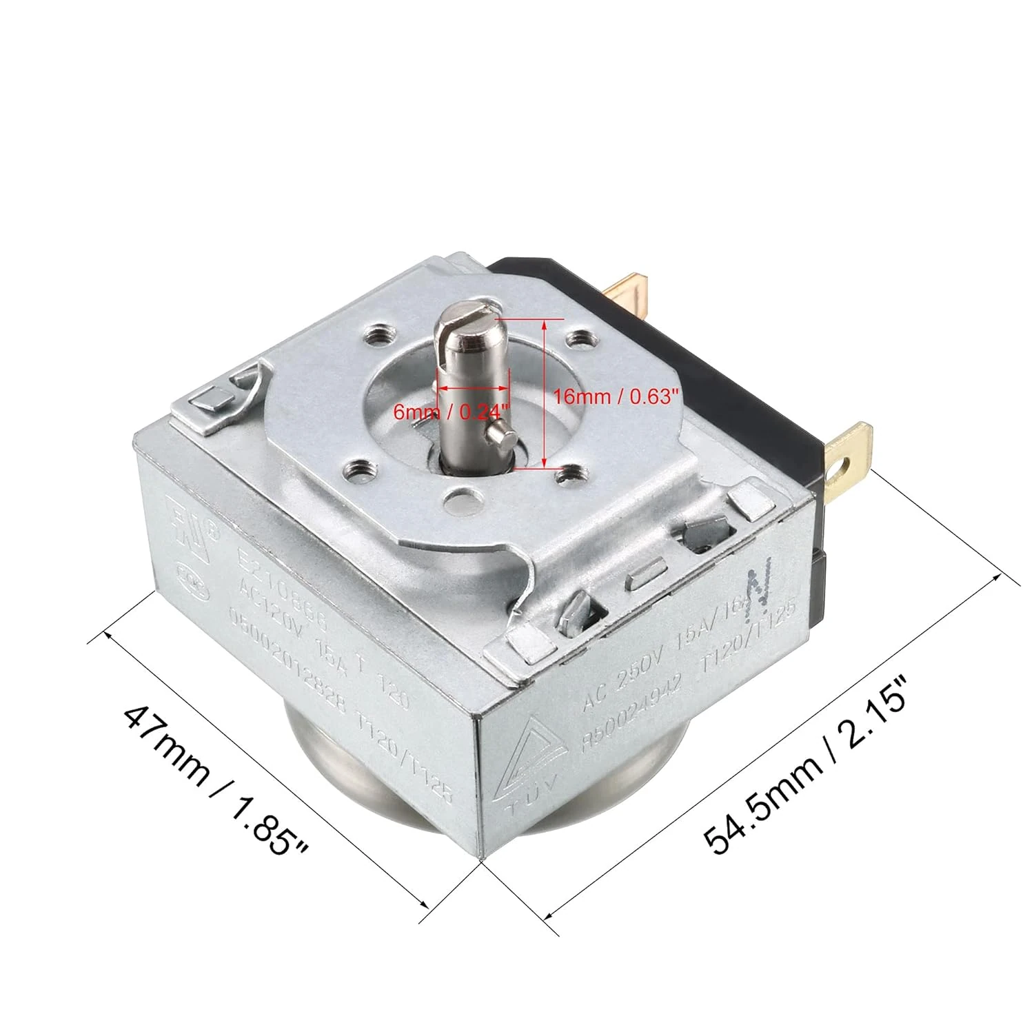 Spares for Waffle Maker + Pop-Up Toaster + Salamander + Pancake Maker/Mini Idli Maker - Timer with Knob (5 min) — view 3
