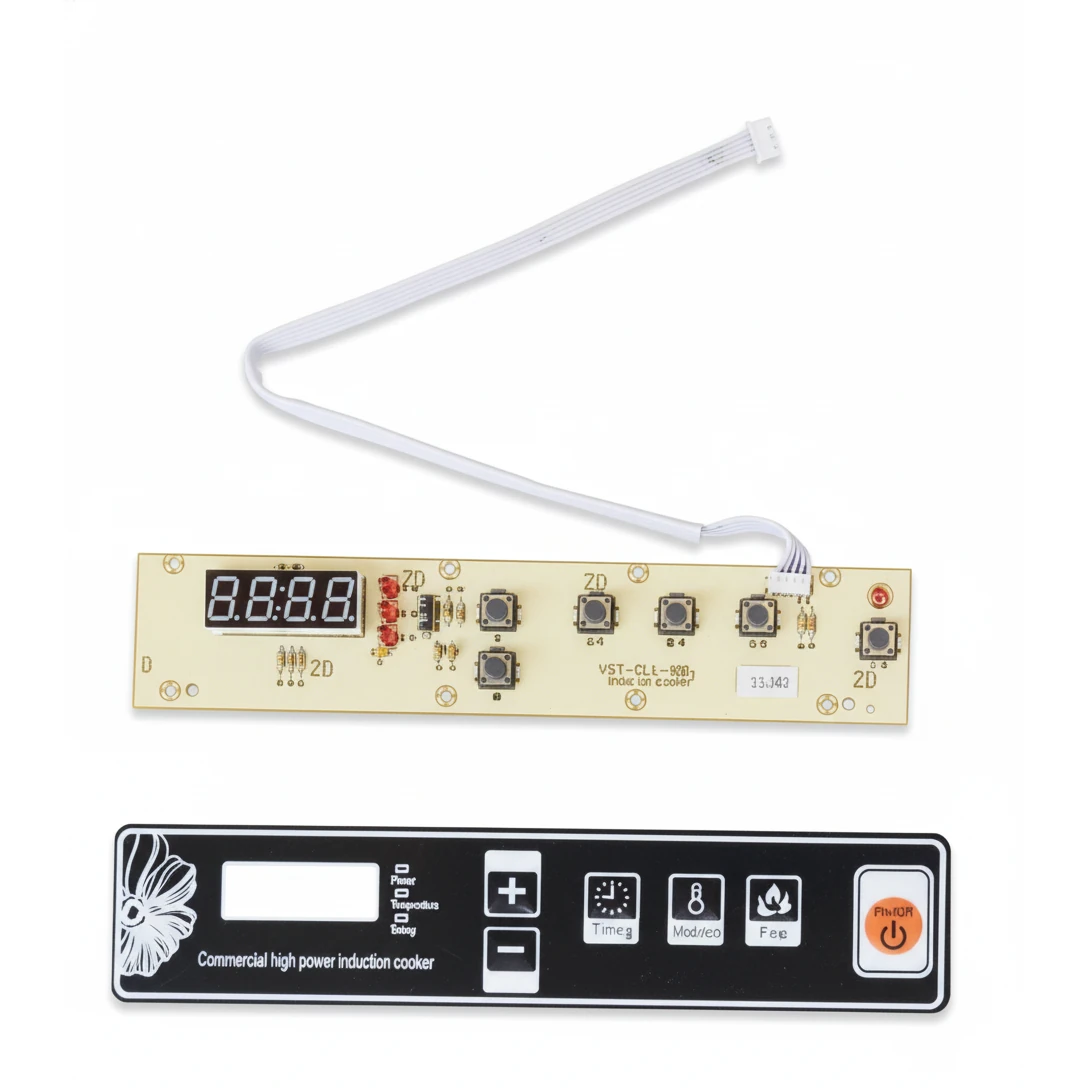Spares for Veratti Full SS Square Shaped Premium Induction 3.5kW Flat & Wok Base - Lamp Panel with Sticker