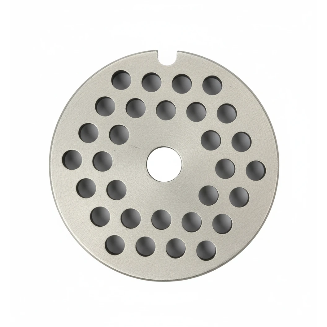 Spares for Electric Full SS Meat Mincer No.12 - Round Disc Jaali Plate with Small Holes