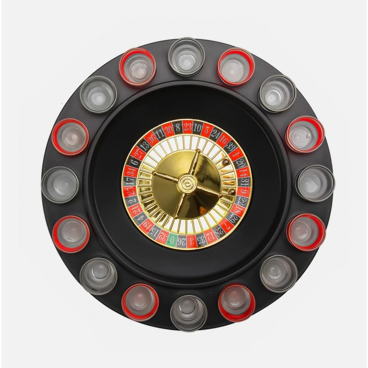Beer Roulette Drinking Game (16 Shot Glasses & 2 Balls)