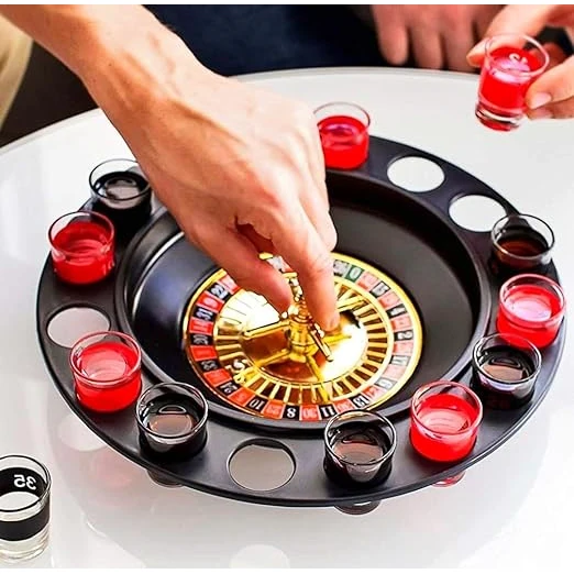 Beer Roulette Drinking Game (16 Shot Glasses & 2 Balls) — view 3