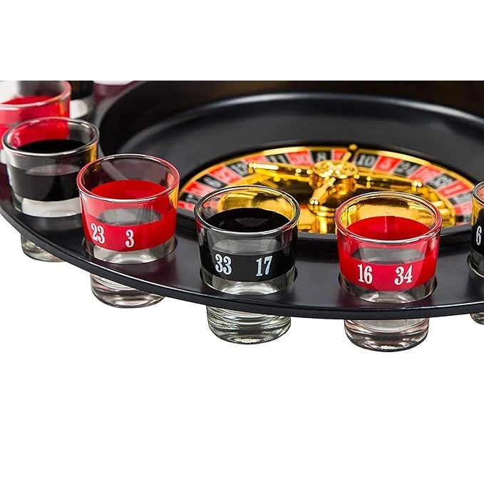 Beer Roulette Drinking Game (16 Shot Glasses & 2 Balls) — view 7