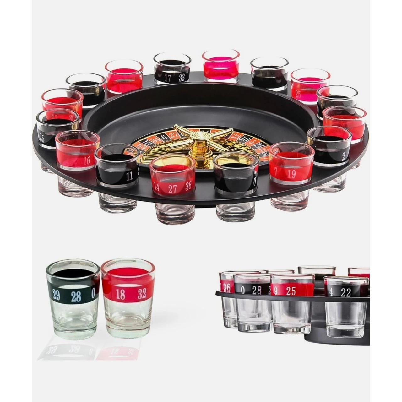Beer Roulette Drinking Game (16 Shot Glasses & 2 Balls) — view 10