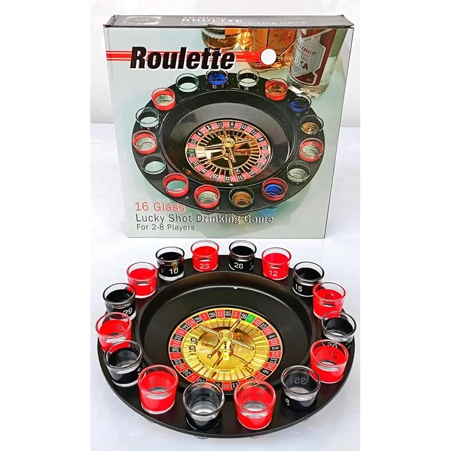 Beer Roulette Drinking Game (16 Shot Glasses & 2 Balls) — view 11