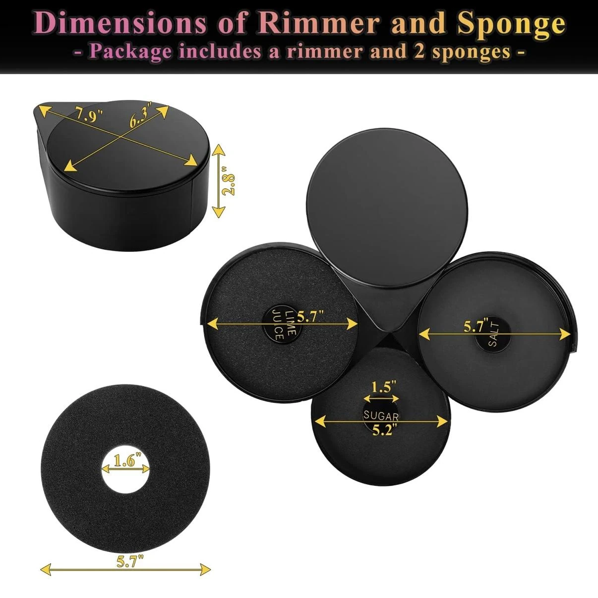 Plastic Bar Rimmer - Black — view 2
