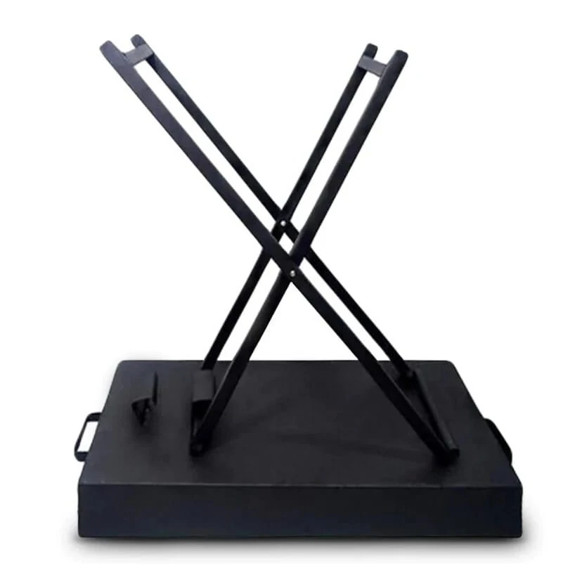 MS Rectangle Barbeque Grill with Foldable X-Shaped Stand (Grill Area: 30x80cm - Big) — view 6