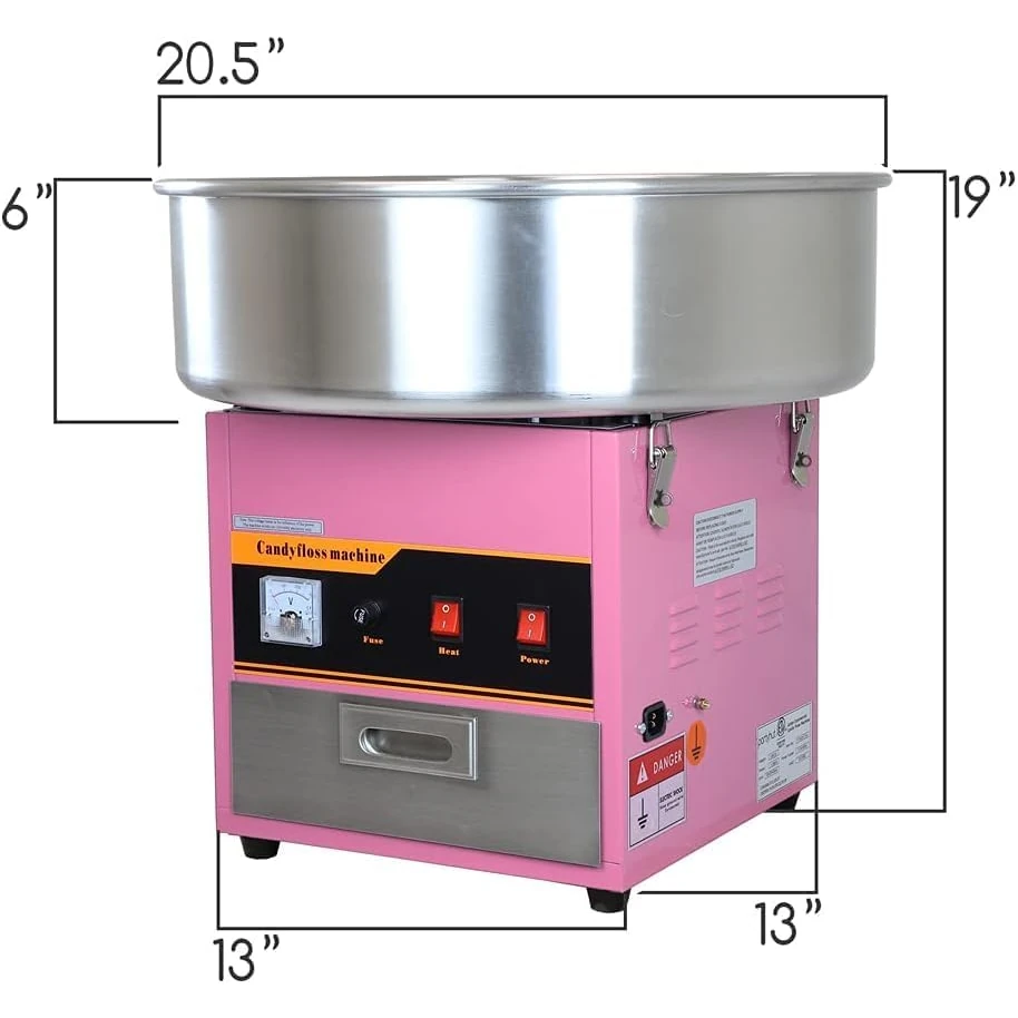 Electric Cotton Candy Machine - MS Pink Body — view 2